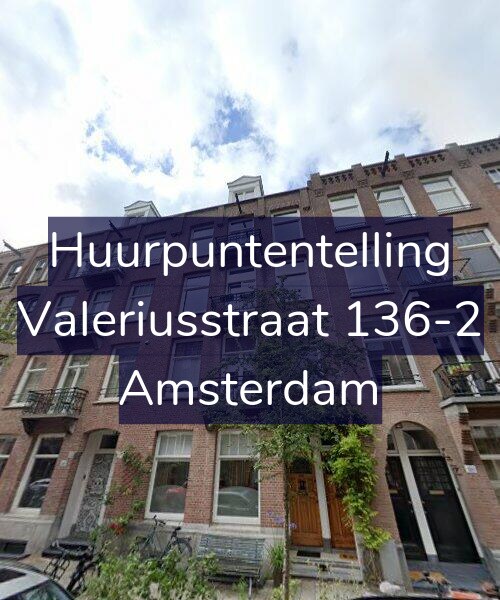 Foto gevel Huurpuntentelling voor Valeriusstraat 136-2, Amsterdam