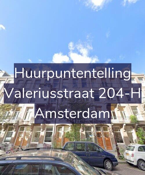Foto gevel Huurpuntentelling voor Valeriusstraat 204-H, Amsterdam