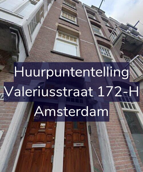 Foto gevel Huurpuntentelling voor Valeriusstraat 172-H, Amsterdam
