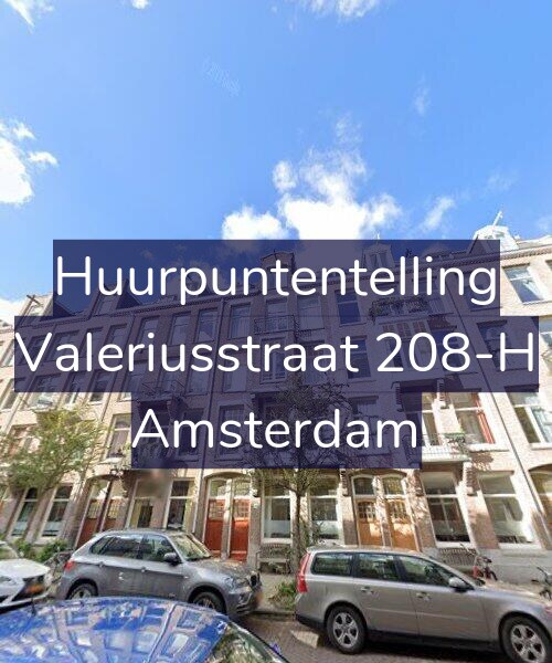 Foto gevel Huurpuntentelling voor Valeriusstraat 208-H, Amsterdam