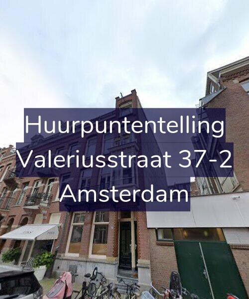Foto gevel Huurpuntentelling voor Valeriusstraat 37-2, Amsterdam