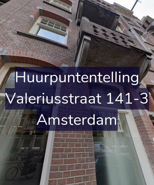 Foto gevel Huurpuntentelling voor Valeriusstraat 141-3, Amsterdam