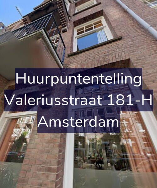Foto gevel Huurpuntentelling voor Valeriusstraat 181-H, Amsterdam