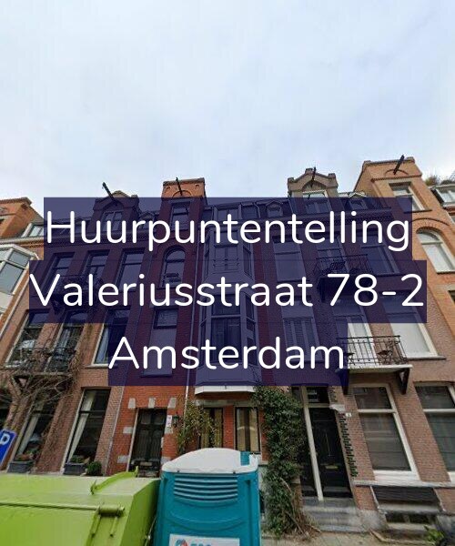Foto gevel Huurpuntentelling voor Valeriusstraat 78-2, Amsterdam