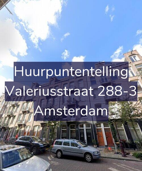 Foto gevel Huurpuntentelling voor Valeriusstraat 288-3, Amsterdam