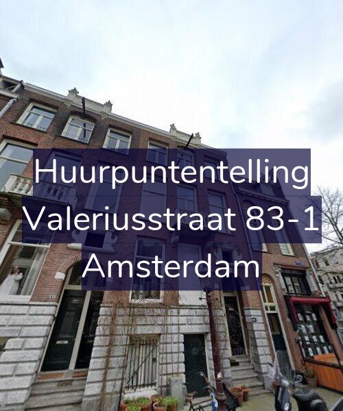 Foto gevel Huurpuntentelling voor Valeriusstraat 83-1, Amsterdam