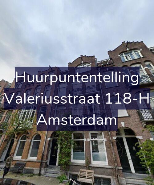 Foto gevel Huurpuntentelling voor Valeriusstraat 118-H, Amsterdam