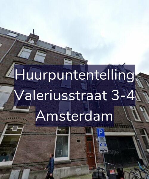 Foto gevel Huurpuntentelling voor Valeriusstraat 3-4, Amsterdam