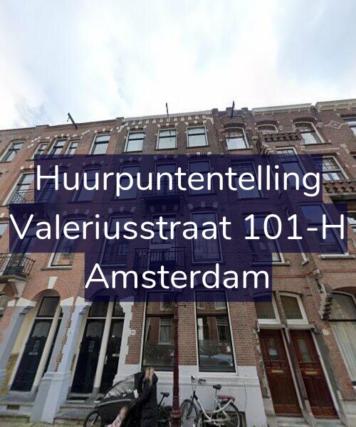 Foto gevel Huurpuntentelling voor Valeriusstraat 101-H, Amsterdam