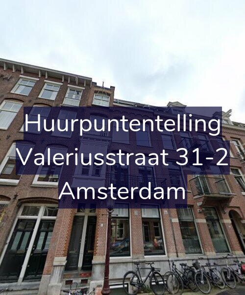 Foto gevel Huurpuntentelling voor Valeriusstraat 31-2, Amsterdam