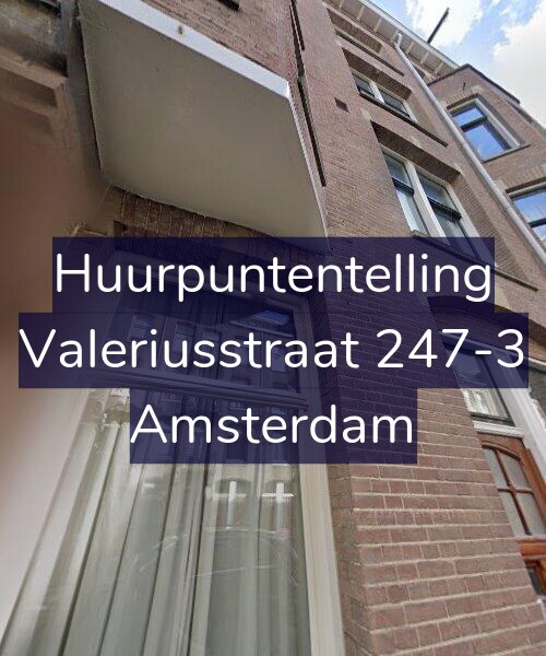Foto gevel Huurpuntentelling voor Valeriusstraat 247-3, Amsterdam