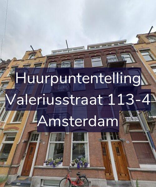 Foto gevel Huurpuntentelling voor Valeriusstraat 113-4, Amsterdam