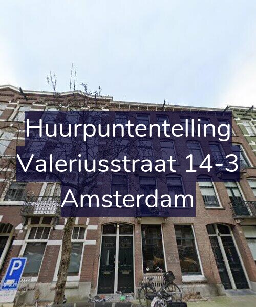 Foto gevel Huurpuntentelling voor Valeriusstraat 14-3, Amsterdam