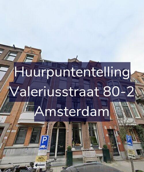 Foto gevel Huurpuntentelling voor Valeriusstraat 80-2, Amsterdam