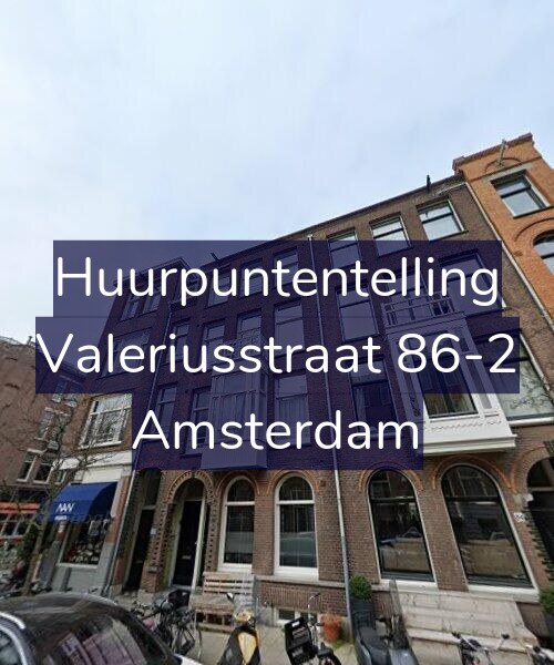 Foto gevel Huurpuntentelling voor Valeriusstraat 86-2, Amsterdam