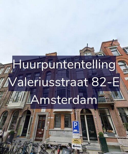 Foto gevel Huurpuntentelling voor Valeriusstraat 82-E, Amsterdam