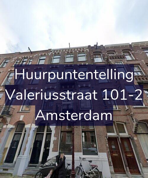 Foto gevel Huurpuntentelling voor Valeriusstraat 101-2, Amsterdam