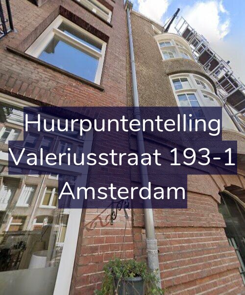 Foto gevel Huurpuntentelling voor Valeriusstraat 193-1, Amsterdam