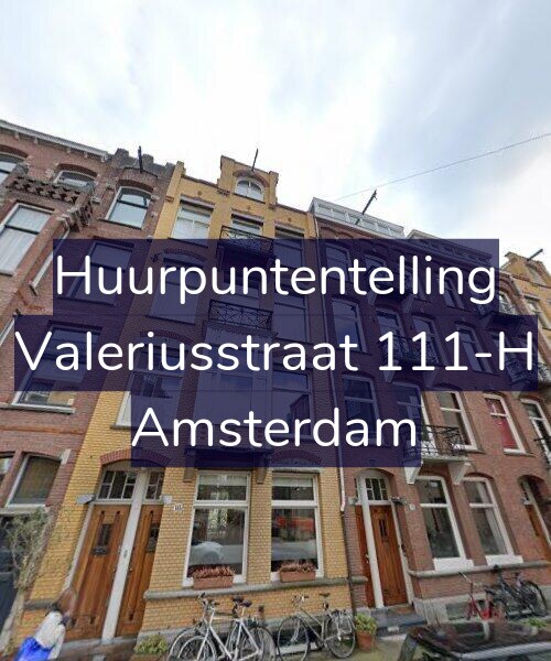 Foto gevel Huurpuntentelling voor Valeriusstraat 111-H, Amsterdam