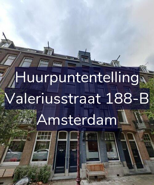 Foto gevel Huurpuntentelling voor Valeriusstraat 188-B, Amsterdam