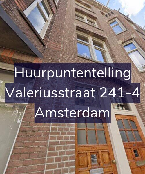 Foto gevel Huurpuntentelling voor Valeriusstraat 241-4, Amsterdam