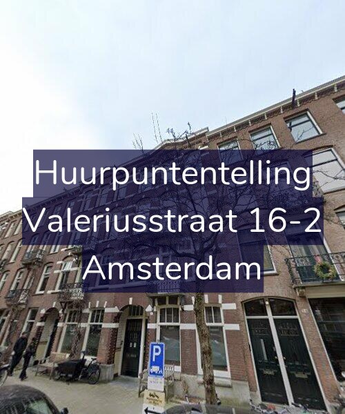 Foto gevel Huurpuntentelling voor Valeriusstraat 16-2, Amsterdam