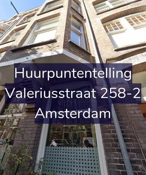Foto gevel Huurpuntentelling voor Valeriusstraat 258-2, Amsterdam