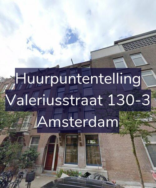 Foto gevel Huurpuntentelling voor Valeriusstraat 130-3, Amsterdam
