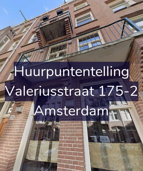 Foto gevel Huurpuntentelling voor Valeriusstraat 175-2, Amsterdam
