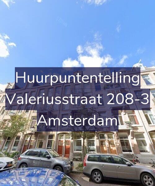 Foto gevel Huurpuntentelling voor Valeriusstraat 208-3, Amsterdam
