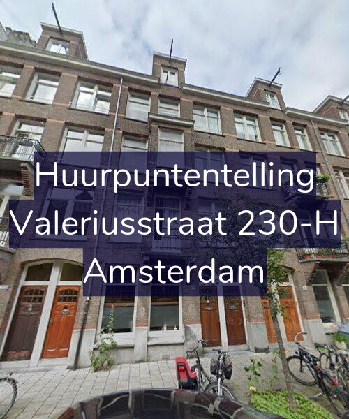 Foto gevel Huurpuntentelling voor Valeriusstraat 230-H, Amsterdam