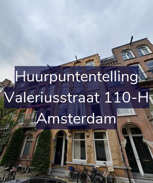 Foto gevel Huurpuntentelling voor Valeriusstraat 110-H, Amsterdam