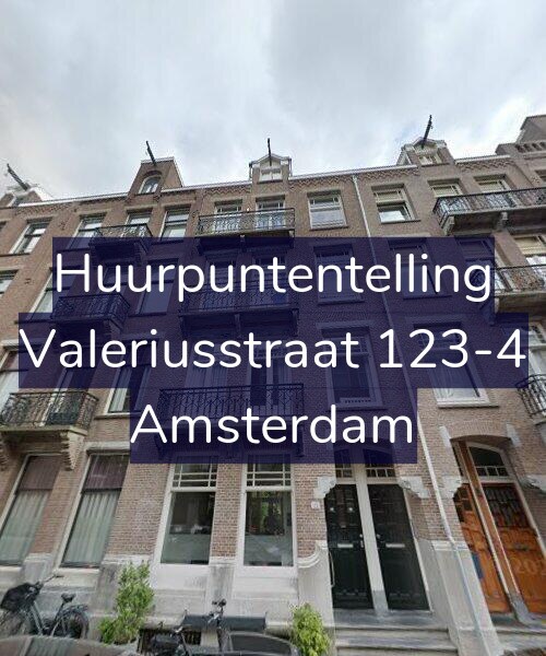 Foto gevel Huurpuntentelling voor Valeriusstraat 123-4, Amsterdam