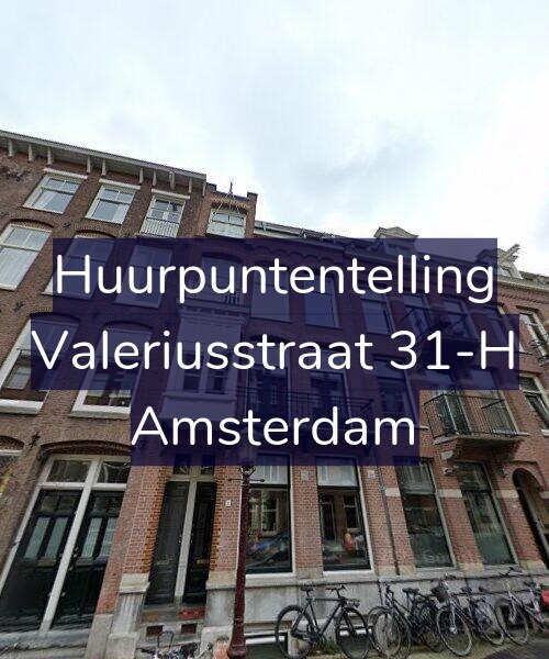 Foto gevel Huurpuntentelling voor Valeriusstraat 31-H, Amsterdam
