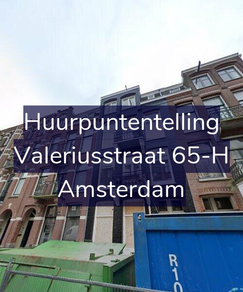 Foto gevel Huurpuntentelling voor Valeriusstraat 65-H, Amsterdam