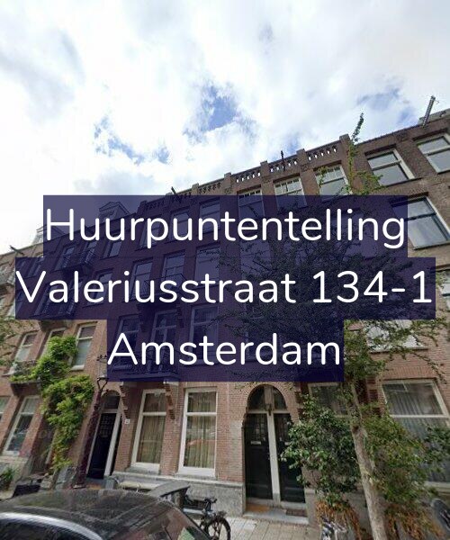 Foto gevel Huurpuntentelling voor Valeriusstraat 134-1, Amsterdam