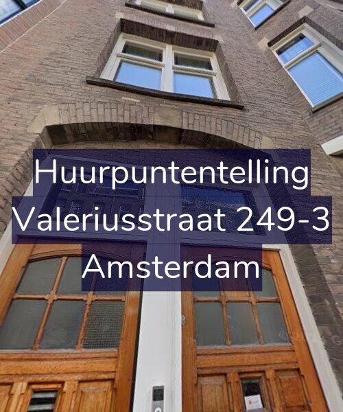 Foto gevel Huurpuntentelling voor Valeriusstraat 249-3, Amsterdam