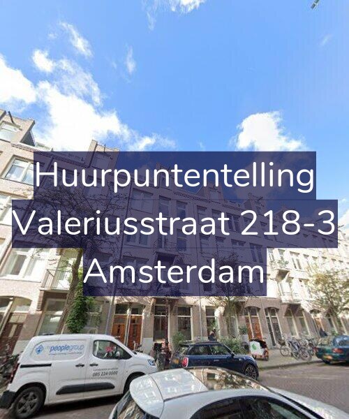 Foto gevel Huurpuntentelling voor Valeriusstraat 218-3, Amsterdam