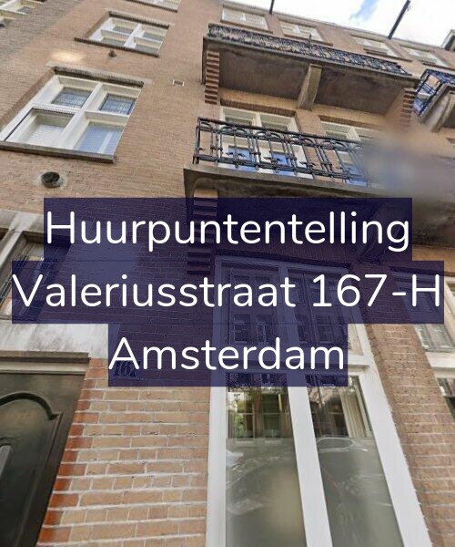 Foto gevel Huurpuntentelling voor Valeriusstraat 167-H, Amsterdam