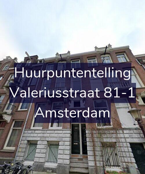 Foto gevel Huurpuntentelling voor Valeriusstraat 81-1, Amsterdam