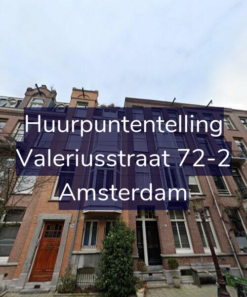 Foto gevel Huurpuntentelling voor Valeriusstraat 72-2, Amsterdam