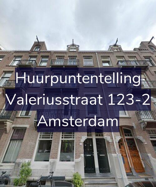Foto gevel Huurpuntentelling voor Valeriusstraat 123-2, Amsterdam