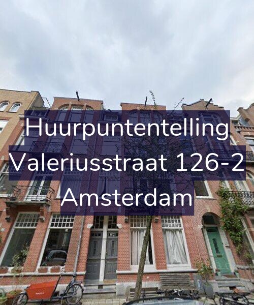 Foto gevel Huurpuntentelling voor Valeriusstraat 126-2, Amsterdam