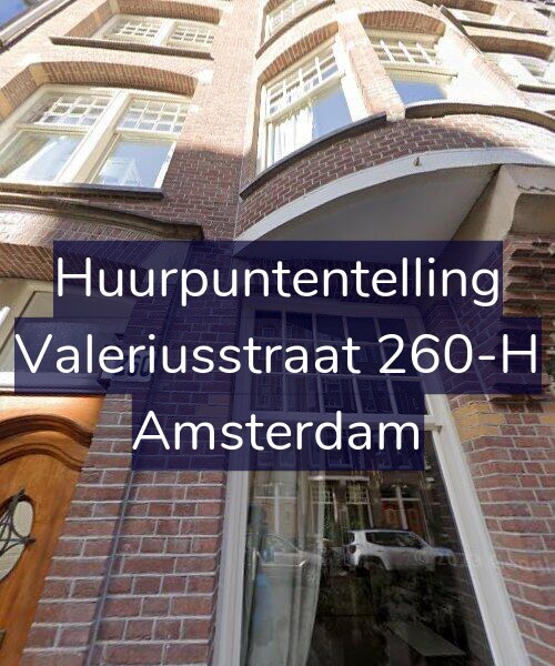 Foto gevel Huurpuntentelling voor Valeriusstraat 260-H, Amsterdam