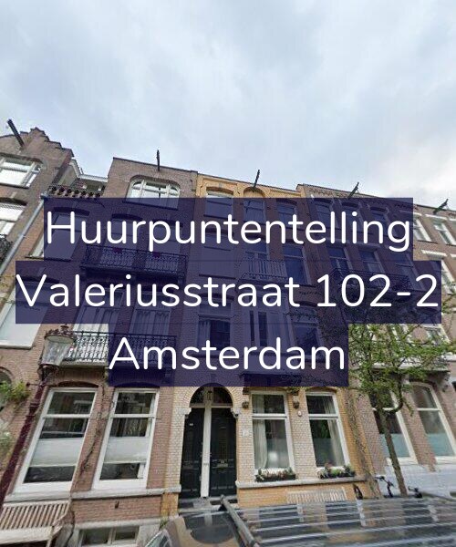 Foto gevel Huurpuntentelling voor Valeriusstraat 102-2, Amsterdam