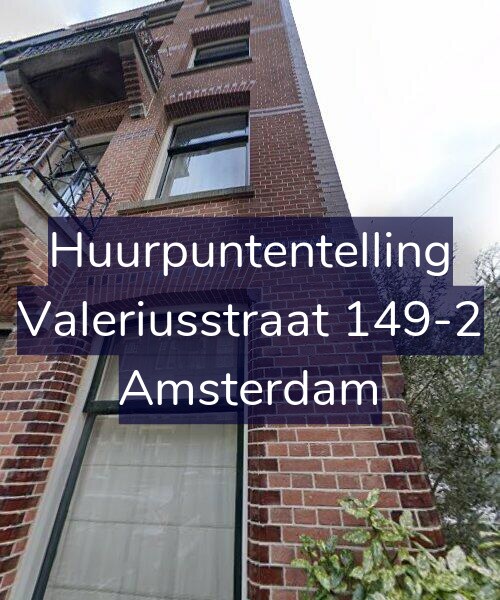 Foto gevel Huurpuntentelling voor Valeriusstraat 149-2, Amsterdam