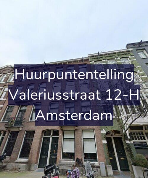 Foto gevel Huurpuntentelling voor Valeriusstraat 12-H, Amsterdam