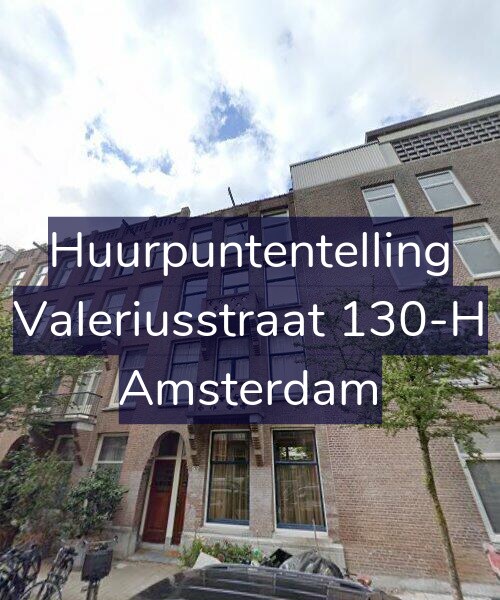 Foto gevel Huurpuntentelling voor Valeriusstraat 130-H, Amsterdam