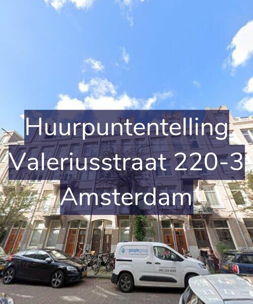 Foto gevel Huurpuntentelling voor Valeriusstraat 220-3, Amsterdam