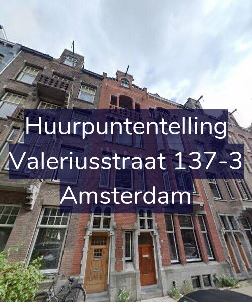 Foto gevel Huurpuntentelling voor Valeriusstraat 137-3, Amsterdam